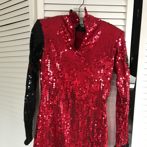 80’s sequined dress with 80’s band patches - Picture 5 of 5